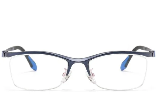 Lunettes semi-cerclées bleues Ultem #BS2519-0132