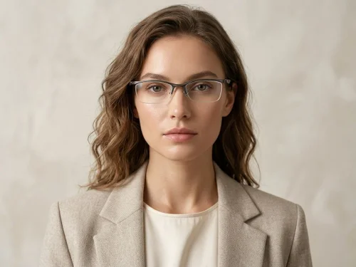Lunettes semi-cerclées en Ultem vert #BS2519-0133
