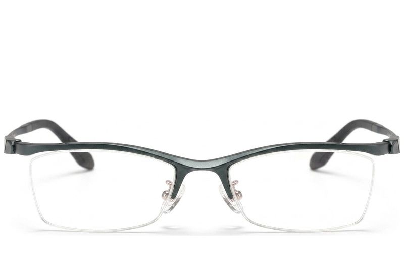 Semi-rimless Green Ultem Glasses #BS2519-0133