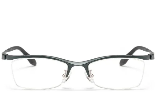Lunettes semi-cerclées en Ultem vert #BS2519-0133