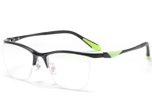 Lunettes semi-cerclées noires Ultem #BS2519-0135