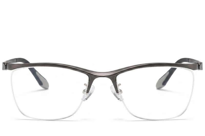 Lunettes Ultem grises semi-cerclées #BS2519-0137