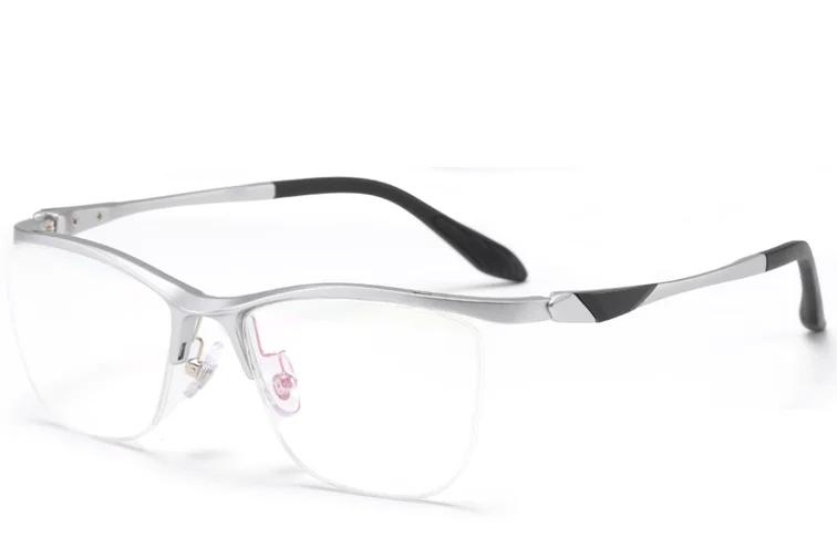 Lunettes semi-cerclées argentées Ultem #BS2519-0139