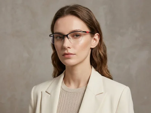 Lunettes semi-cerclées noires Ultem #BS2519-0142