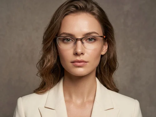 Lunettes semi-cerclées en Ultem marron #BS2519-0146