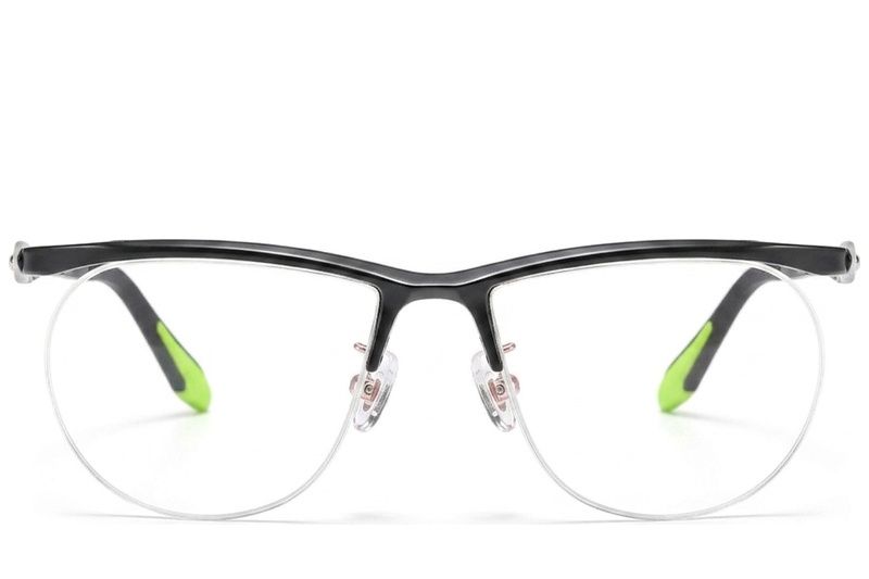 Occhiali da vista semi-senza montatura in Ultem nero #BS2519-0147