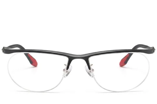 Lunettes semi-cerclées noires Ultem #BS2519-0148