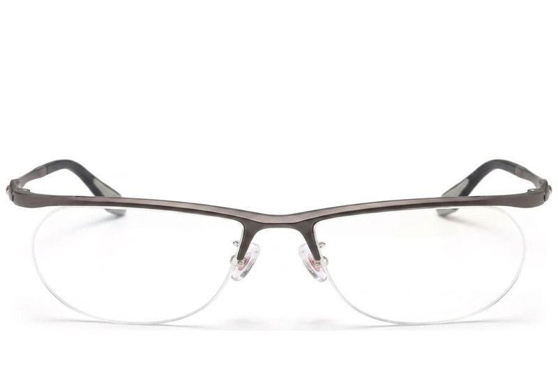 Semi-rimless Grey Ultem Glasses #BS2519-0149