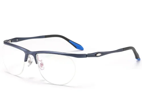 Lunettes semi-cerclées bleues Ultem #BS2519-0150