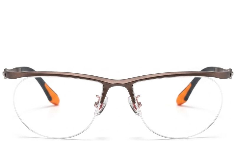 Lunettes Ultem marron semi-cerclées #BS2519-0152