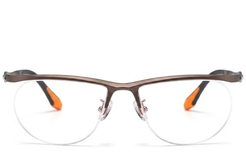 Lunettes Ultem marron semi-cerclées #BS2519-0152