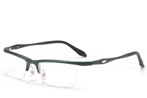 Lunettes semi-cerclées en Ultem vert #BS2519-0157