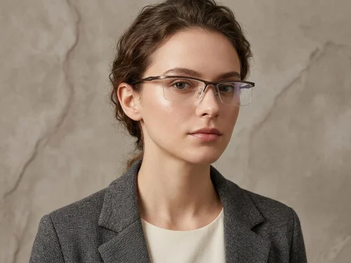 Lunettes Ultem marron semi-cerclées #BS2519-0158