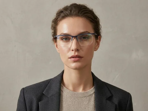 Lunettes semi-cerclées bleues Ultem #BS2519-0162