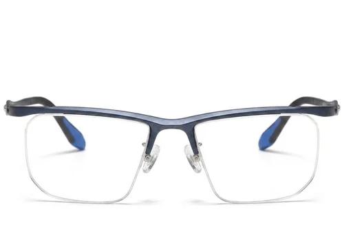 Lunettes semi-cerclées bleues Ultem #BS2519-0162