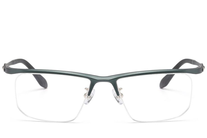 Occhiali da vista semi-senza montatura in Ultem verde #BS2519-0163