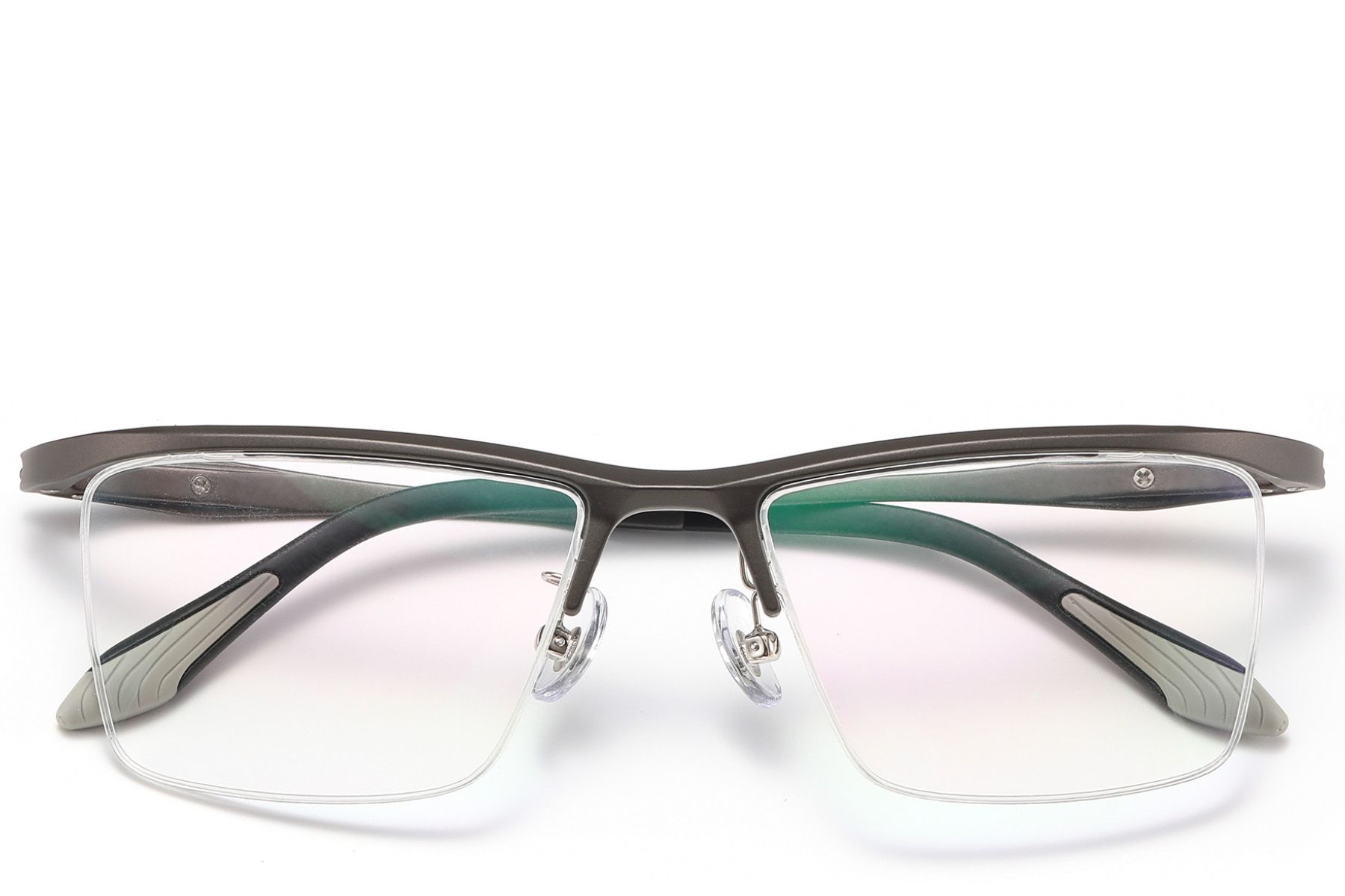 Lunettes semi-cerclées grises Ultem #BS2519-0167
