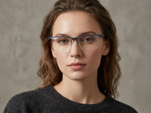 Lunettes semi-cerclées bleues Ultem #BS2519-0168