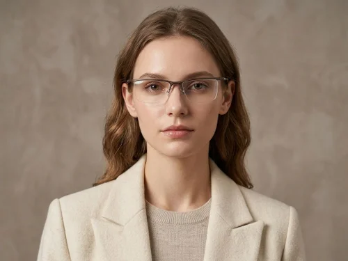 Lunettes semi-cerclées en Ultem marron #BS2519-0170