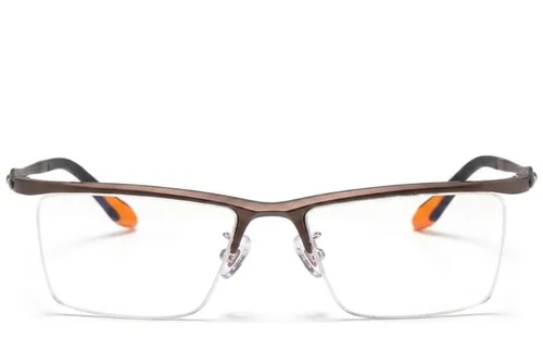 Lunettes semi-cerclées en Ultem marron #BS2519-0170