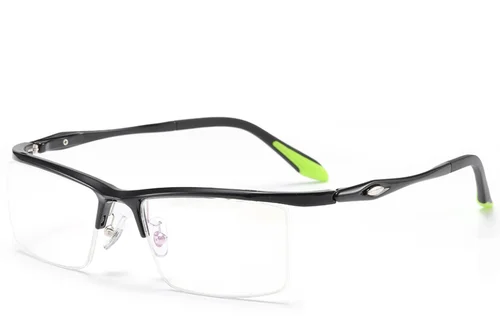 Lunettes semi-cerclées en Ultem noir #BS2519-0171