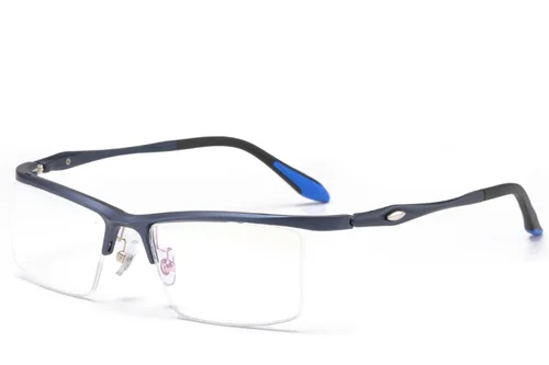 Lunettes semi-cerclées bleues Ultem #BS2519-0174