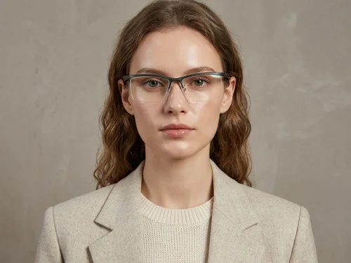 Lunettes semi-cerclées en Ultem vert #BS2519-0175