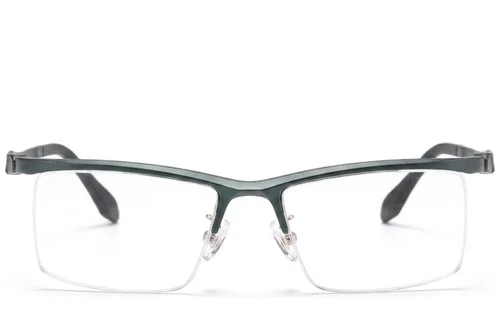 Lunettes semi-cerclées en Ultem vert #BS2519-0175