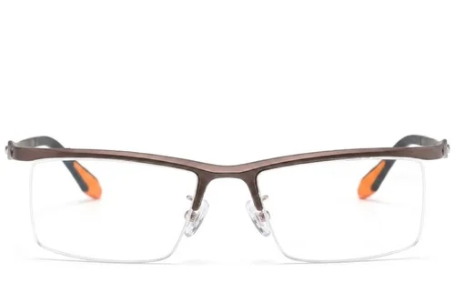 Lunettes Ultem marron semi-cerclées #BS2519-0176