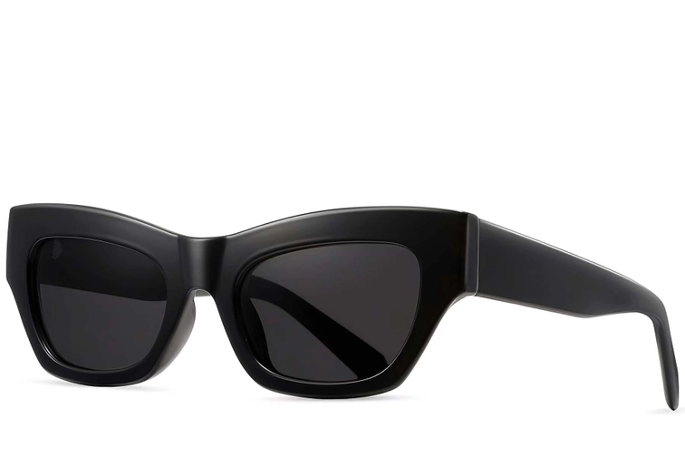 Butterfly Black Acetate Sunglasses #BS2607-0001