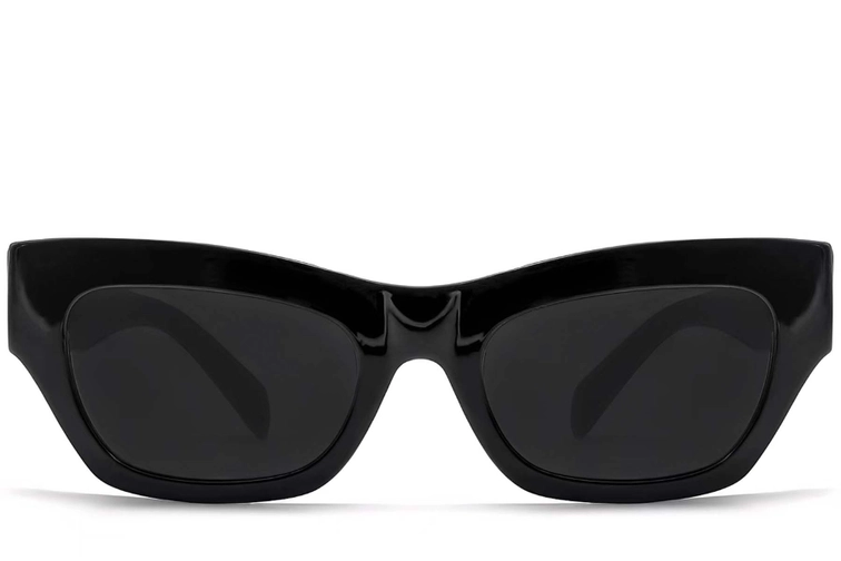 Butterfly Black Acetate Sunglasses #BS2607-0001
