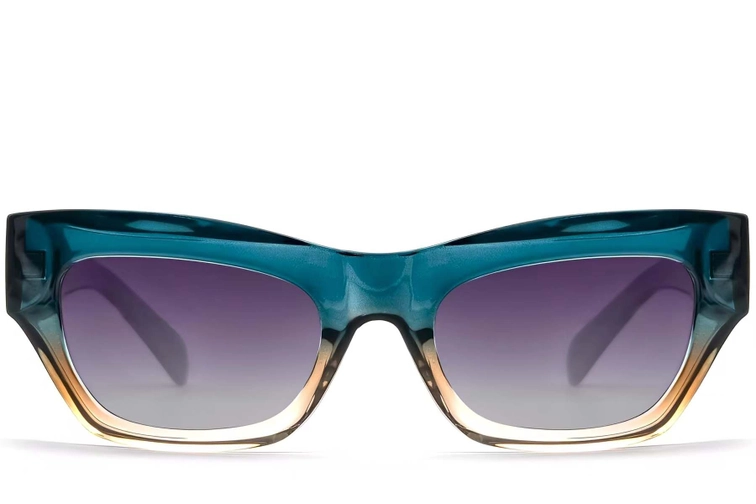 Butterfly Blue Acetate Sunglasses #BS2607-0002
