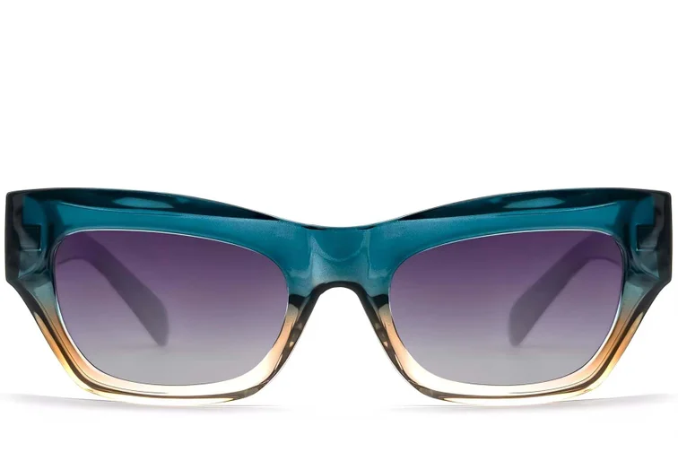 Gafas de sol de acetato azul mariposa # BS2607-0002