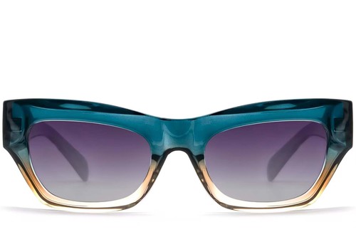 Butterfly Blue Acetate Sunglasses #BS2607-0002