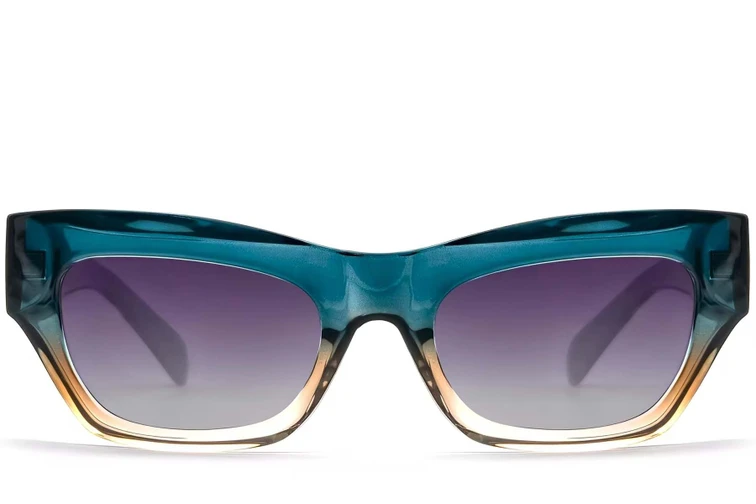 Butterfly Blue Acetate Sunglasses #BS2607-0002