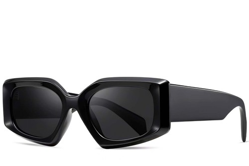 Butterfly Black Acetate Sunglasses #BS2607-0003