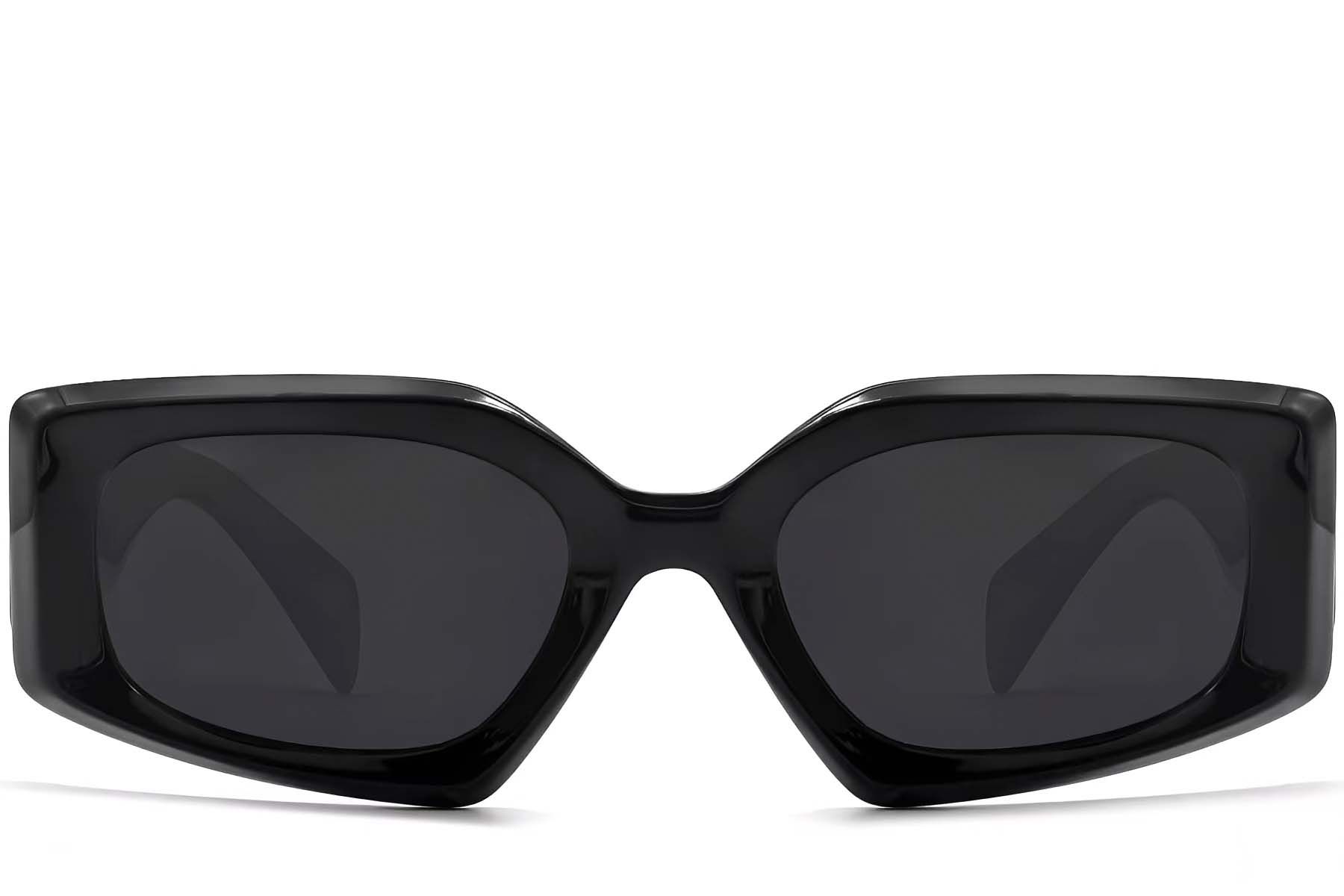 Butterfly Black Acetate Sunglasses #BS2607-0003