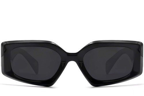Butterfly Black Acetate Sunglasses #BS2607-0003