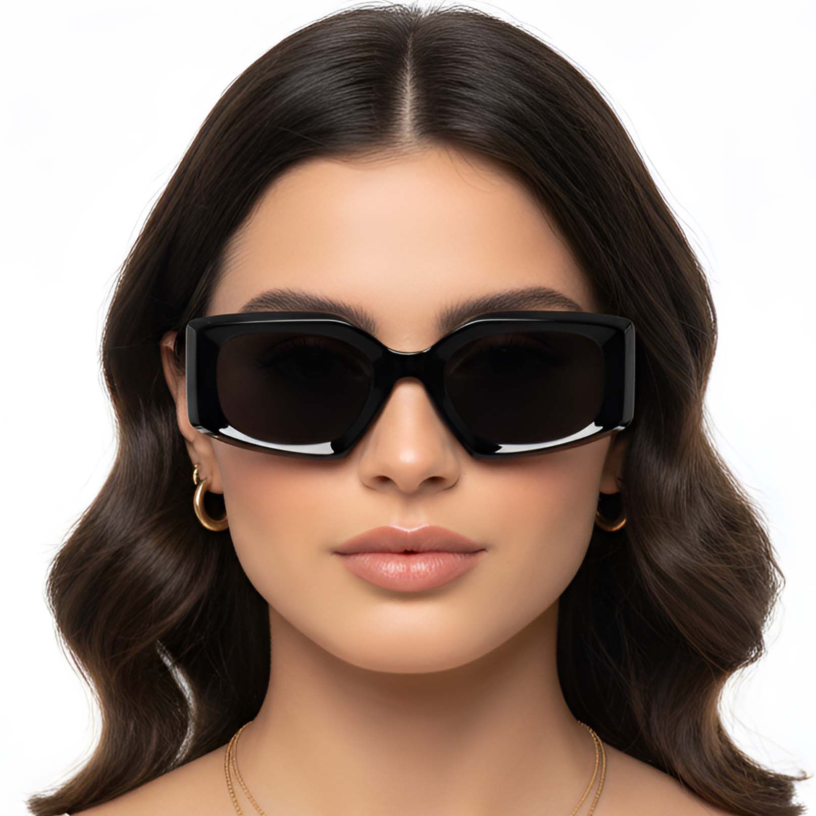 Butterfly Black Acetate Sunglasses #BS2607-0003