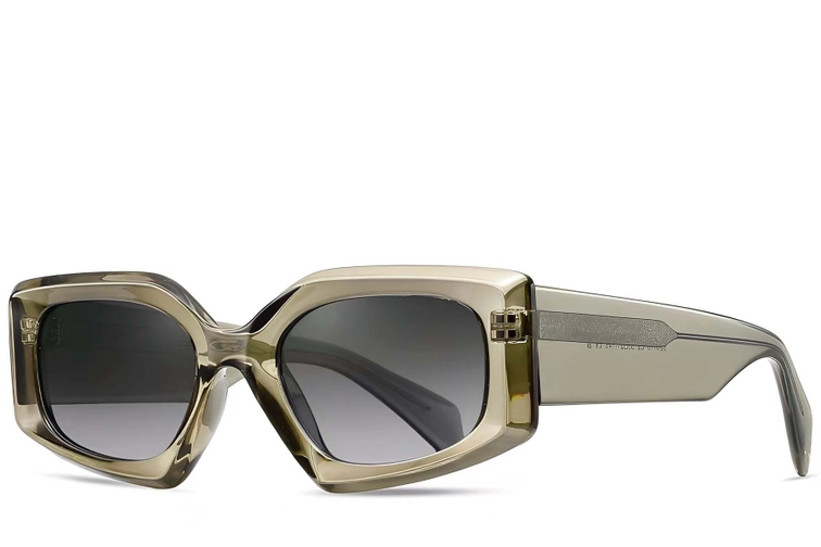 Butterfly Green Acetate Sunglasses #BS2607-0004