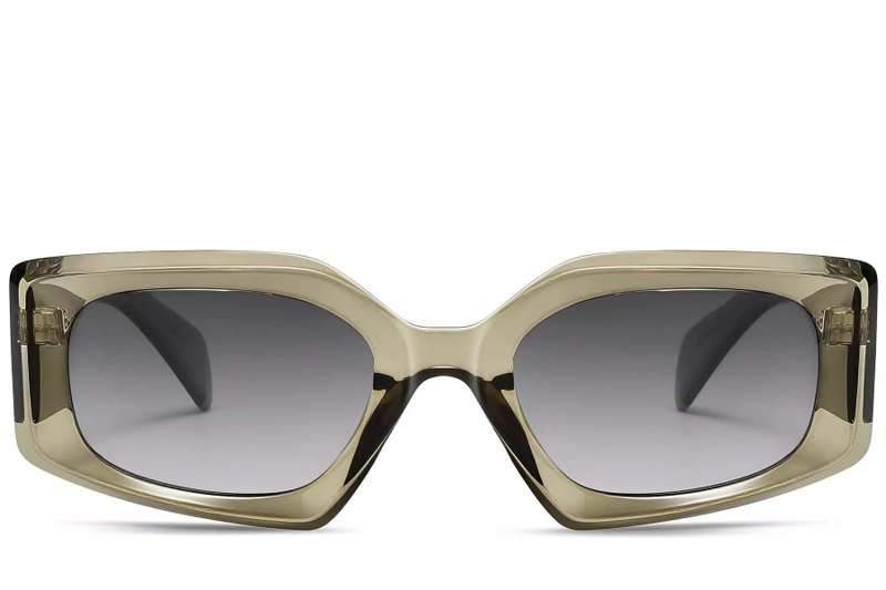 Butterfly Green Acetate Sunglasses #BS2607-0004