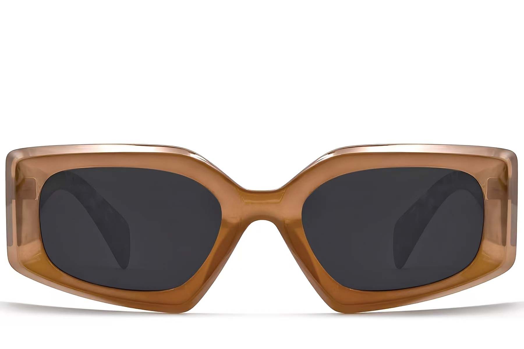 Butterfly Brown Acetate Sunglasses #BS2607-0005