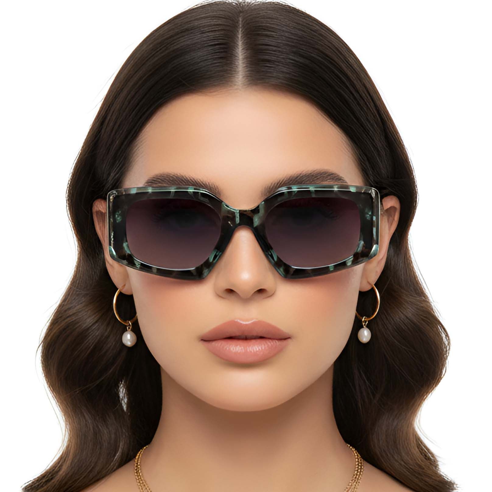 Butterfly Blue Acetate Sunglasses #BS2607-0006