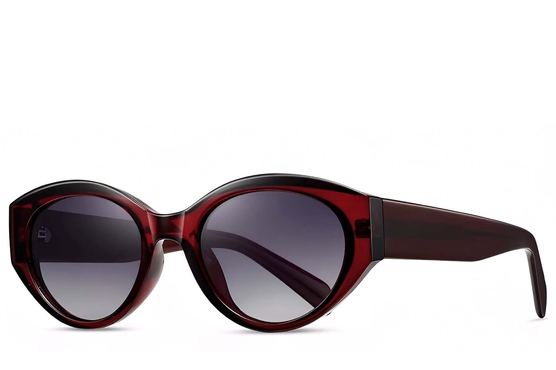 Butterfly Red Acetate Sunglasses #BS2607-0008