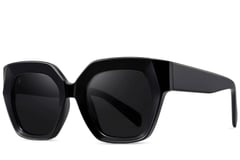 Butterfly Black Acetate Sunglasses #BS2607-0009