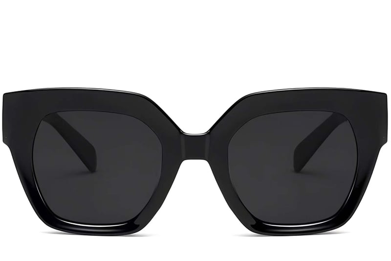 Butterfly Black Acetate Sunglasses #BS2607-0009