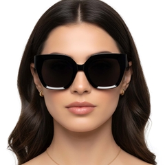 Butterfly Black Acetate Sunglasses #BS2607-0009