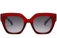 Butterfly Red Acetate Sunglasses #BS2607-0010