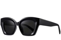 Butterfly Black Acetate Sunglasses #BS2607-0019