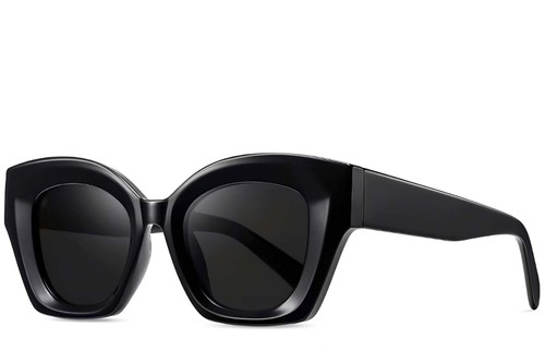 Butterfly Black Acetate Sunglasses #BS2607-0019